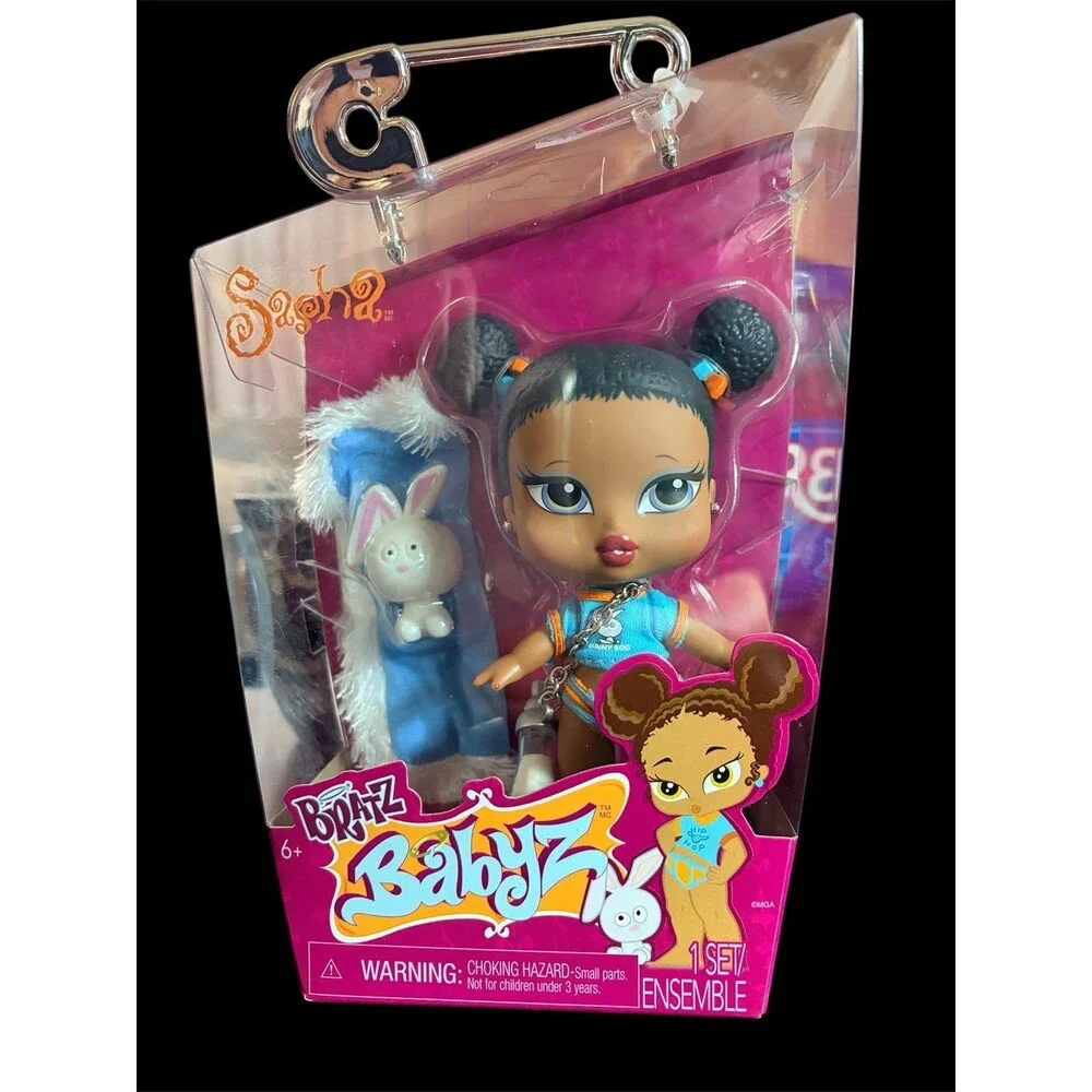 Bratz Babyz Sasha Fashion Doll with Real Fashions and Pet Collectible NEW Toy 6+